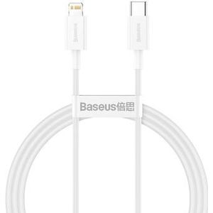 Baseus Superior Serie USB-C naar Apple Lightning PD 20W Wit 1 Meter