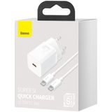 Baseus Super Si Quick Charger 1C 25W with USB-C cable for USB-C 1m (white)