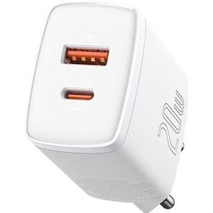 Baseus Compact Quick Charger 20W (1x USB QC3.0, 1x USB-C PD3.0)