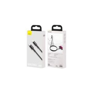 Baseus Kabel Schnellladen Ladekabel Datenkabel USB Typ C - Lightning Power Delivery fast charge 20 W 1 m schwarz (CATLGD-01)