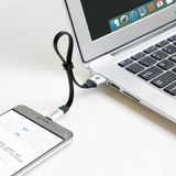 Baseus Nimble Flachkabel USB / USB-C Kabel mit Halter 2A 0.23M schwarz (CATMBJ-01)