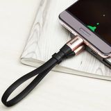 Baseus Nimble Flachkabel USB / USB-C Kabel mit Halter 2A 0.23M schwarz (CATMBJ-01)