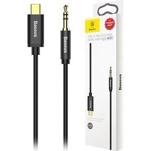 Baseus Yiven Audio cable USB-C to mini jack 3.5mm 1.2m (Black)