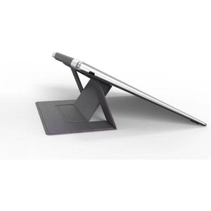 Foldable Laptop Stand - Uit en Inklapbaar Houder voor Macbook, Macbook Air,  Macbook Pro, Notebook of elke andere Laptop tussen 10"" en 15"" Inch - Grijs