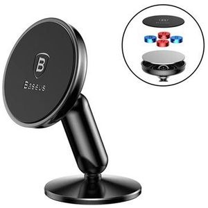 Baseus Magnetische Dashboard Telefoonhouder Met Magneet en Zuignap Zwart