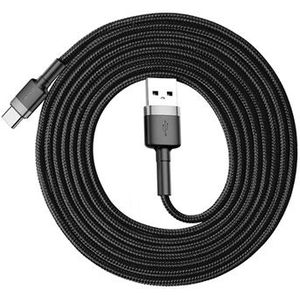 Baseus Cafule USB 2.0 / Type-C Kabel CATKLF-CG1 - 2m - Schwarz / Grau