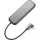 Baseus USB-C / USB / HDMI Hub 60W 5 Poorten voor Laptop/MacBook Grijs