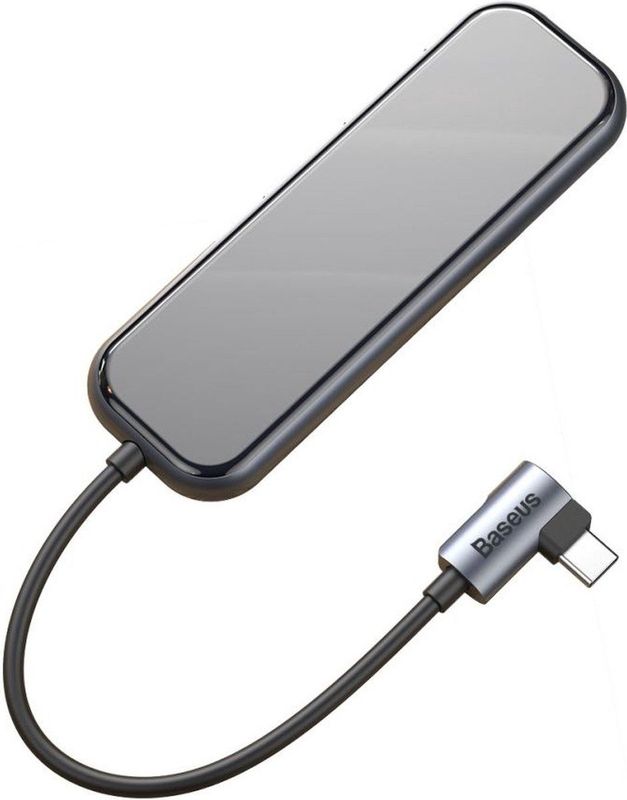 Baseus USB-C / USB / HDMI Hub 60W 5 Poorten voor Laptop/MacBook Grijs