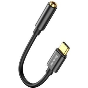 Baseus USB-C to 3.5mm headphone Jack Zwart