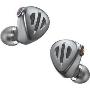 FiiO - FH9 Hoofdtelefoon - Titanium - Bekabeld - 1DD+6BA - Afneembare Kabel