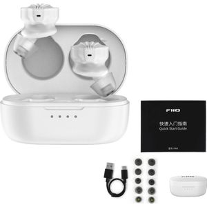 FiiO FW3 (Geen ruisonderdrukking, 7 h, Draadloze), Koptelefoon, Wit