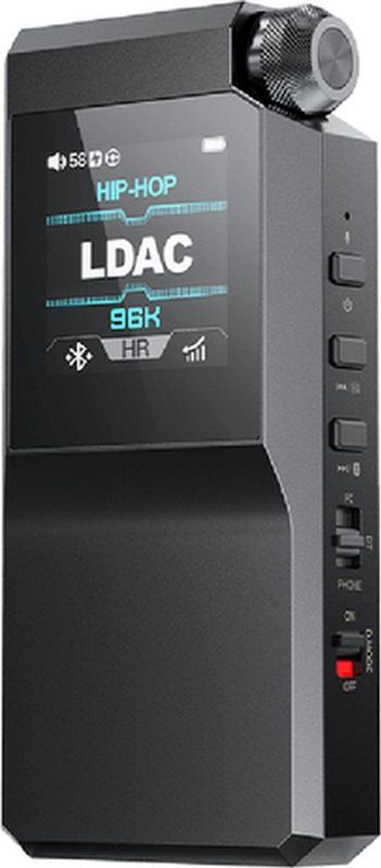 FiiO - BTR17 - Bluetooth DAC Versterker - Zwart - Dual ES9069Q - 10-bands PEQ