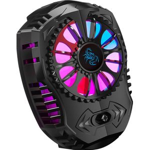 CoolCold G4 - Telefoon Koeler - Phone Cooler - Sminconductor Smartphone Radiator - Zwart - RGB - Breedte 65-85mm