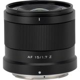 Viltrox - AF 15mm F/1.7 - Objectief - Zwart - Voor Nikon Z - APS-C / DX