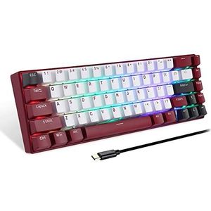 MOTOSPEED Draadloos mechanisch toetsenbord BK67 (rood)