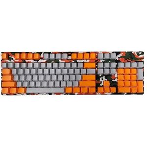 Motospeed - K96 - Mechanisch Toetsenbord - Camouflage Oranje - Bruine Switch