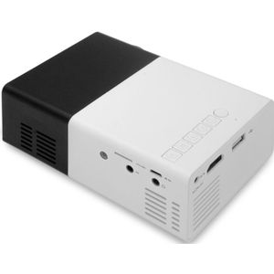 YG300 400LM Portable Mini Home Theater LED Projector met afstandsbediening  HDMI  AV  SD  USB Interfaces(Black) ondersteuning