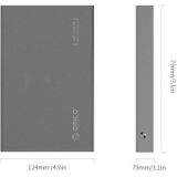 ORICO 2518S3 USB3.0 externe behuizing voor 7mm & 9.5mm SATA 2.5 inch SSD / HDD harde schijf (grijs)