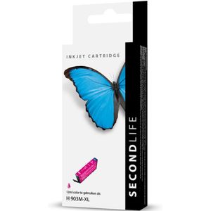 SecondLife - Inkt Cartridge - Magenta - Voor HP 903