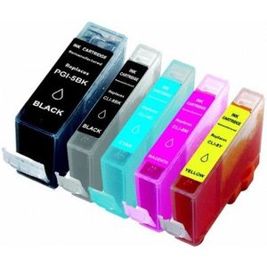 SecondLife Multipack inkt cartridges voor Canon PGI-5 en CLI-8