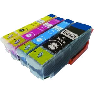 SecondLife Multipack inkt cartridges T2616 voor Epson T2621, T2632, T2633 en T2634 (26 XL)