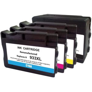 SecondLife Multipack inkt cartridges voor HP type HP 932 XL en HP 933 XL