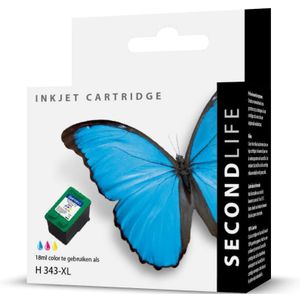 SecondLife inkt cartridge kleur voor HP type HP 343 XL