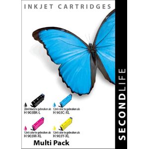 SecondLife - Multipack Inkt Cartridges - Voor HP 903 - Voordeelbundel