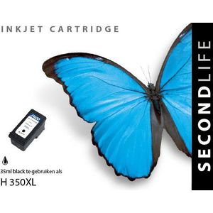 SecondLife inkt cartridge zwart voor HP type HP 350 XL