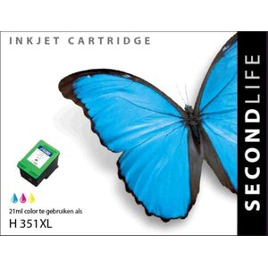 SecondLife inkt cartridge kleur voor HP type HP 351 XL