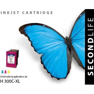 SecondLife inkt cartridge kleur voor HP type HP 300 XL