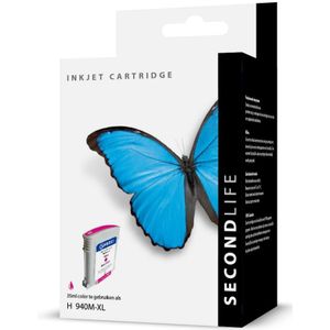 SecondLife inkt cartridge magenta voor HP type HP 940