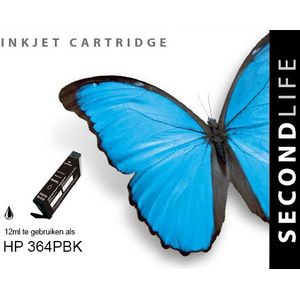 SecondLife inkt cartridge foto zwart voor HP type HP 364 XL