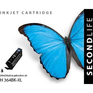 SecondLife inkt cartridge zwart voor HP type HP 364 XL