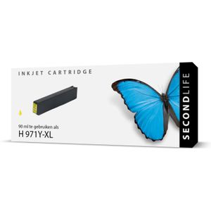 SecondLife inkt cartridge geel voor HP type HP 971 XL