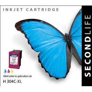 SecondLife inkt cartridge kleur voor HP type HP 304 XL