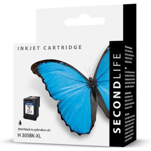 SecondLife inkt cartridge zwart voor HP type HP 305 XL