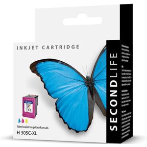 SecondLife inkt cartridge kleur voor HP type HP 305 XL