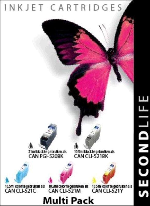 SecondLife Inkt, Canon 520/521 Multipack