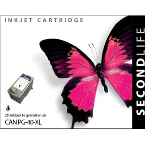 SecondLife - Inkt Cartridge - Zwart - Voor Canon PG-40