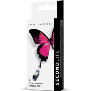 SecondLife inkt cartridge zwart voor Canon PGI-5BK