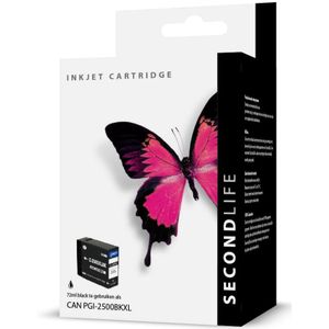 SecondLife inkt cartridge zwart voor Canon PGI-2500XL BK