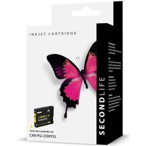SecondLife inkt cartridge geel voor Canon PGI-2500XL Y