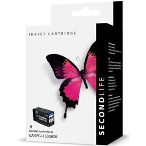 SecondLife inkt cartridge zwart voor Canon PGI-1500XL BK