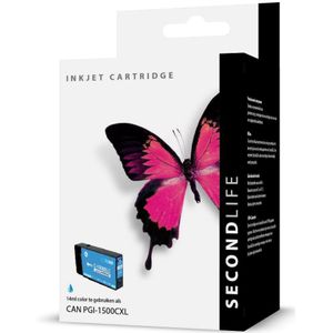 SecondLife inkt cartridge cyaan voor Canon PGI-1500XL C