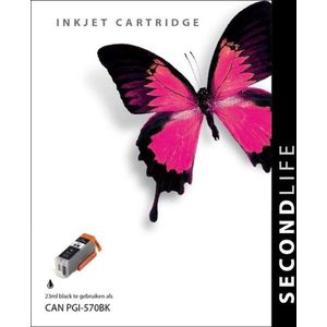 SecondLife inkt cartridge zwart voor Canon PGI-570PGBK XL