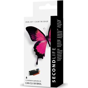 SecondLife inkt cartridge zwart voor Canon CLI-581BK XL