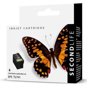 SecondLife inkt cartridge zwart voor Epson T2791 (27 XXL)