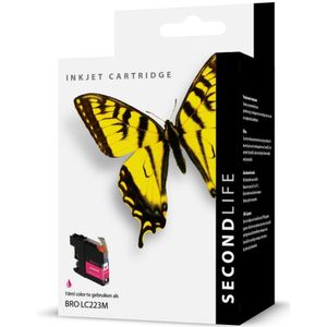 SecondLife inkt cartridge magenta voor Brother LC-223M