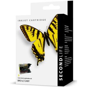 SecondLife inkt cartridge magenta voor Brother LC-1240Y